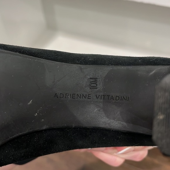 Adrienne Vittadini Leather Suede Penny Loafer Heels - Picture 7 of 9